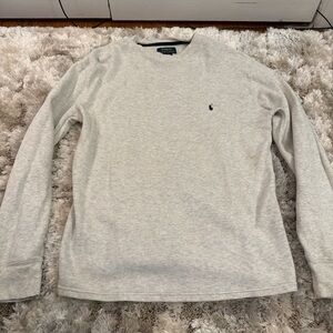 Ralph Lauren Gray Long Sleeve Polo Shirt